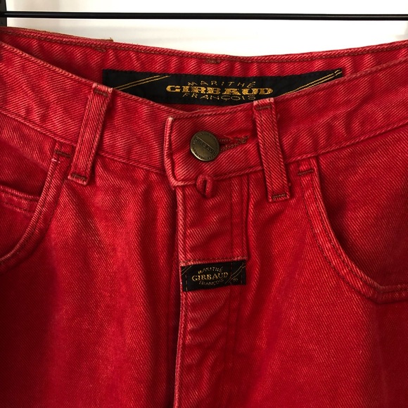 Vintage Marithe Francois Girbaud High Waisted Red Denim - Picture 5 of 10